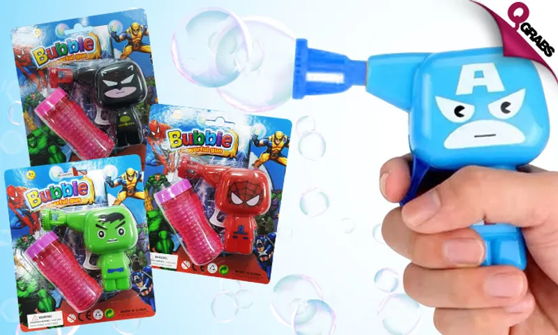 Avengers Bubble Gun with Bubble Solution!